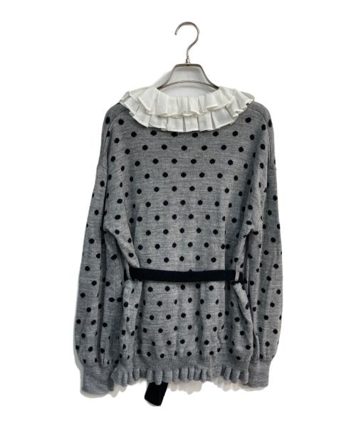 Adonisis（アドニシス）Adonisis (アドニシス) 2WAYドットカーディガン グレー サイズ:Freeの古着・服飾アイテム