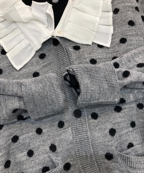 Adonisis（アドニシス）Adonisis (アドニシス) 2WAYドットカーディガン グレー サイズ:Freeの古着・服飾アイテム