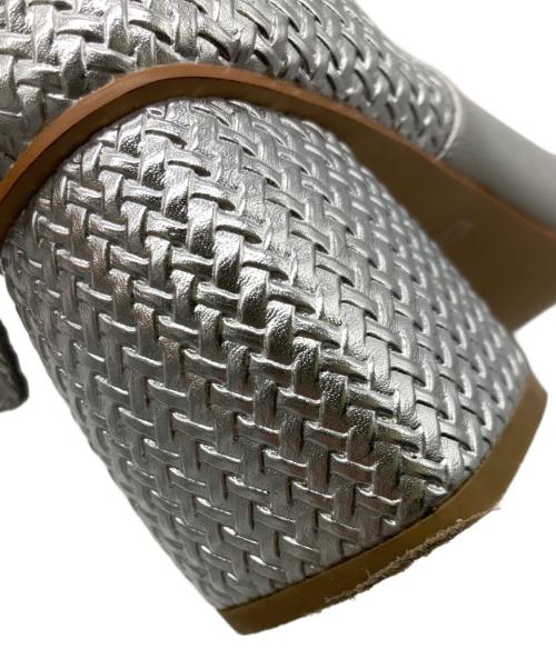 furfur（ファーファー）furfur (ファーファー) 異素材コンビショートブーツ シルバー サイズ:37の古着・服飾アイテム