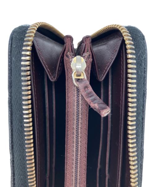 CHANEL（シャネル）CHANEL (シャネル) マトラッセ　キャビアスキン　クラシックラウンドファスナーウォレット　長財布 ブラックの古着・服飾アイテム