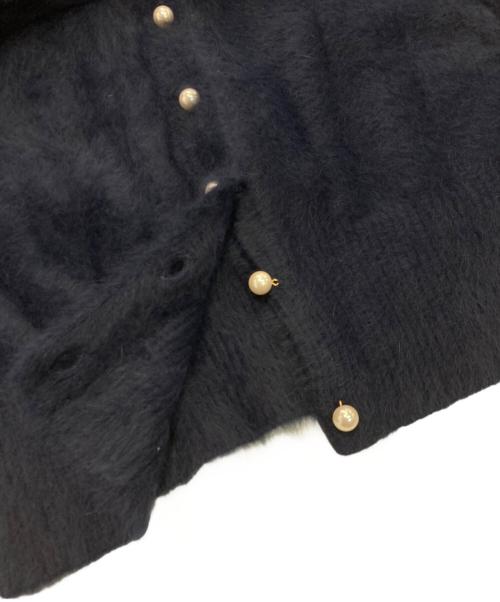 martinique（マルティニーク）martinique (マルティニーク) FOXカシミヤパールカーディガン ネイビー サイズ:Freeの古着・服飾アイテム