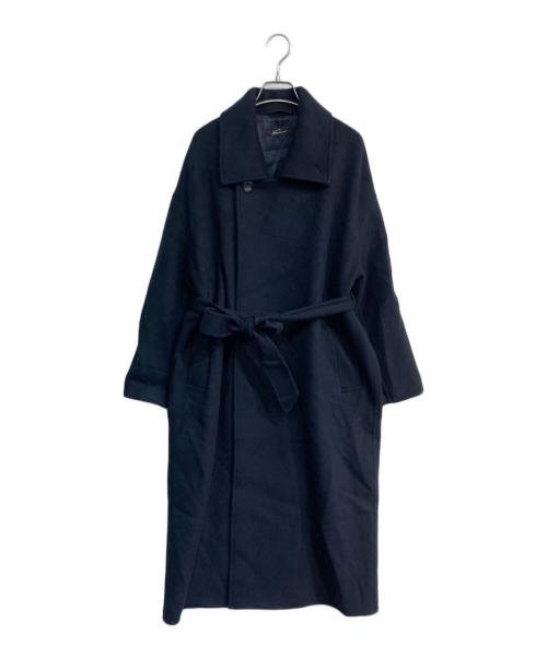 STUNNING LURE（スタニングルアー）STUNNING LURE (スタニングルアー) rスプリットラグランロングコート ネイビーの古着・服飾アイテム