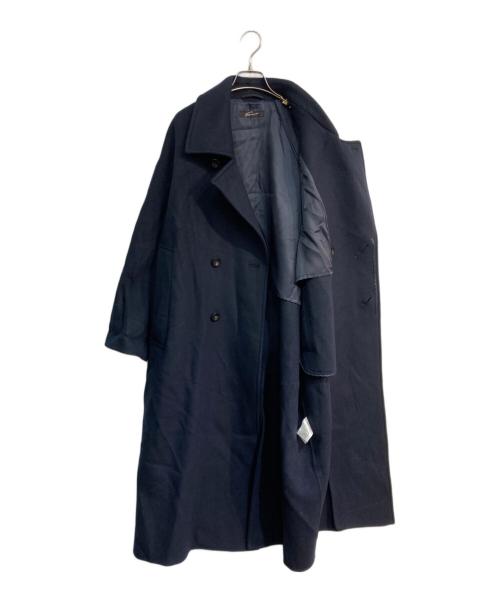 STUNNING LURE（スタニングルアー）STUNNING LURE (スタニングルアー) rスプリットラグランロングコート ネイビーの古着・服飾アイテム