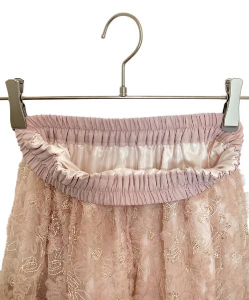 OBLI（オブリ）OBLI (オブリ) ピンクチュールスカート ピンク サイズ:1の古着・服飾アイテム