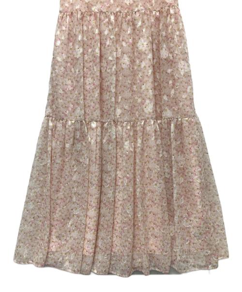 OBLI（オブリ）OBLI (オブリ) ピンクチュールティアードワンピース ピンク サイズ:SIZE1 未使用品の古着・服飾アイテム
