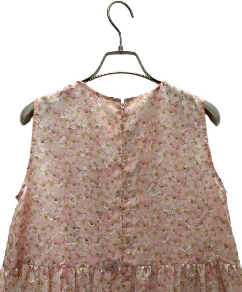 OBLI（オブリ）OBLI (オブリ) ピンクチュールティアードワンピース ピンク サイズ:SIZE1 未使用品の古着・服飾アイテム