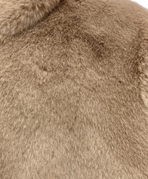 LEMONPLET（レモンプレット）LEMONPLET (レモンプレット) FAUX FUR LAON HOODED MAXI COAT ベージュ サイズ:SIZE Mの古着・服飾アイテム