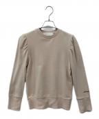 St.ceciliaセントセシリア）の古着「パフスリーブスウェット」｜ピンク