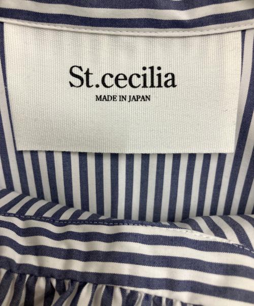 St.cecilia（セントセシリア）St.cecilia (セントセシリア) ダイアナブラウス ブルー サイズ:Freeの古着・服飾アイテム