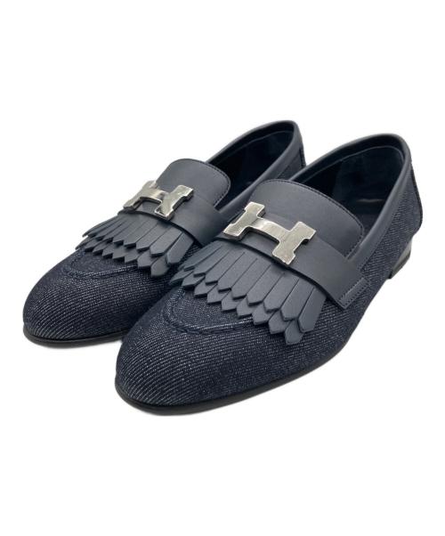 HERMES（エルメス）HERMES (エルメス) モカシン ロワイヤル インディゴ サイズ:35の古着・服飾アイテム