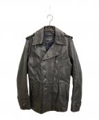 DOLCE & GABBANAドルチェ＆ガッバーナ）の古着「ダブルレザージャケット」｜ブラック