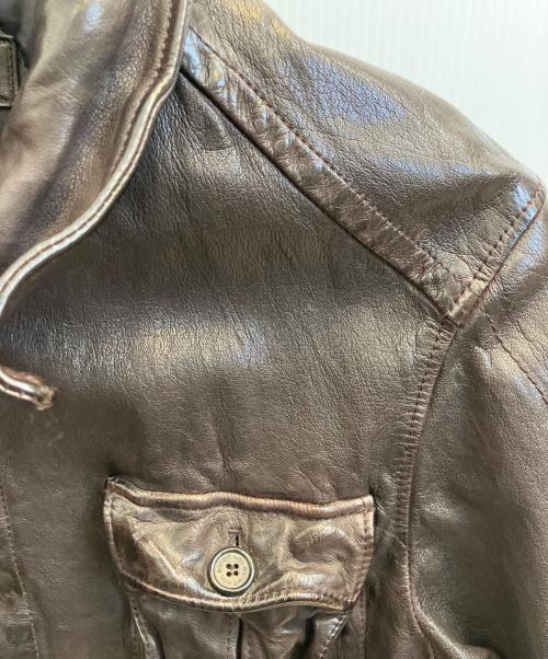 NEIL BARRETT（ニールバレット）NEIL BARRETT (ニールバレット) レザージャケット ブラウン サイズ:Ｓの古着・服飾アイテム