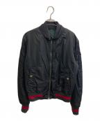 GUCCIグッチ）の古着「フライトジャケット」｜ブラック
