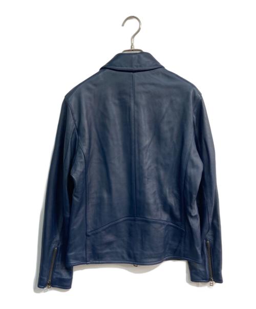 COMME CA ISM（コムサイズム）COMME CA ISM (コムサイズム) シングルレザージャケット ネイビー サイズ:Mの古着・服飾アイテム