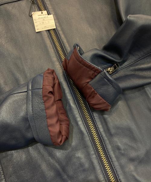 COMME CA ISM（コムサイズム）COMME CA ISM (コムサイズム) シングルレザージャケット ネイビー サイズ:Mの古着・服飾アイテム