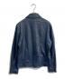 COMME CA ISM (コムサイズム) シングルレザージャケット ネイビー サイズ:M：3500円