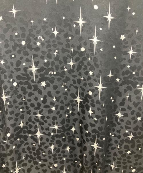 MIU MIU（ミュウミュウ）MIU MIU (ミュウミュウ) プリントラウンドカラーワンピース ブラック サイズ:36の古着・服飾アイテム