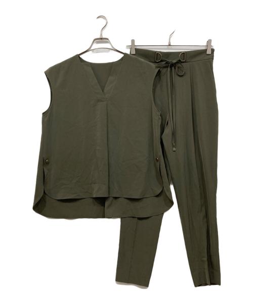 Pinky & Dianne（ピンキーアンドダイアン）Pinky & Dianne (ピンキーアンドダイアン) セットアップ カーキ サイズ:36の古着・服飾アイテム