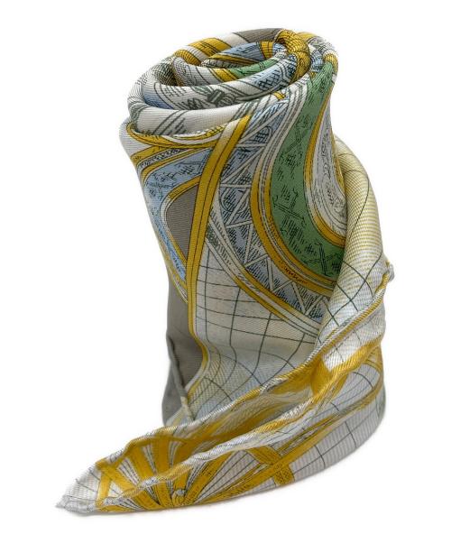 manipuri（マニプリ）manipuri (マニプリ) シルクスカーフ イエローの古着・服飾アイテム