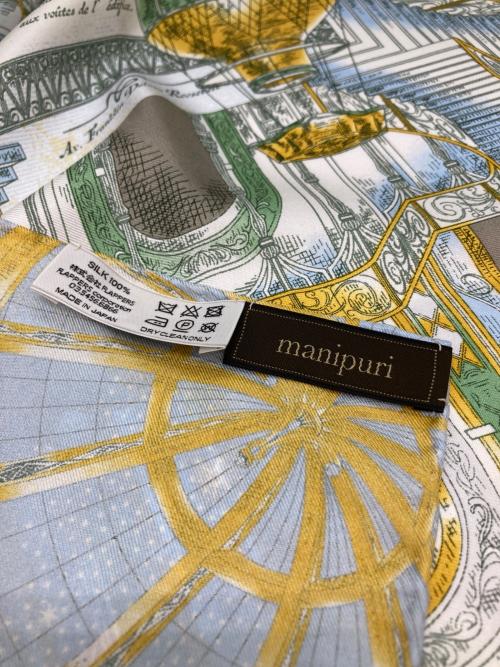 manipuri（マニプリ）manipuri (マニプリ) シルクスカーフ イエローの古着・服飾アイテム