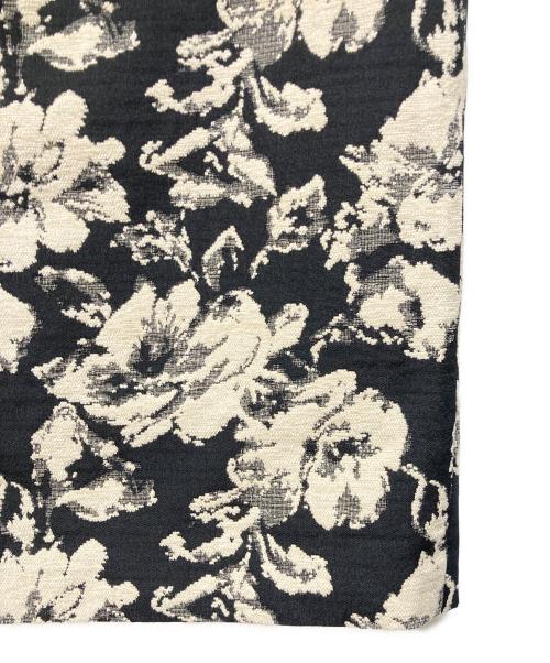 NOLLEY'S（ノーリーズ）NOLLEY'S (ノーリース) ウォッシャブルフラワーモールジャガードタイトスカート ブラック サイズ:38の古着・服飾アイテム
