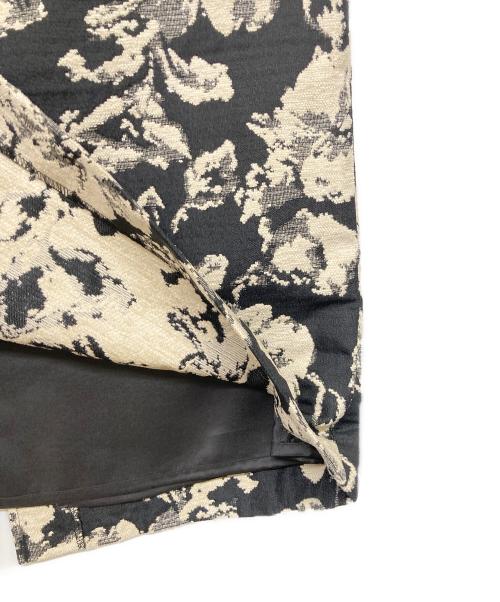 NOLLEY'S（ノーリーズ）NOLLEY'S (ノーリース) ウォッシャブルフラワーモールジャガードタイトスカート ブラック サイズ:38の古着・服飾アイテム