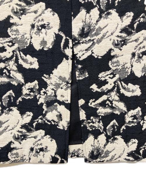 NOLLEY'S（ノーリーズ）NOLLEY'S (ノーリース) ウォッシャブルフラワーモールジャガードタイトスカート ブラック サイズ:38の古着・服飾アイテム