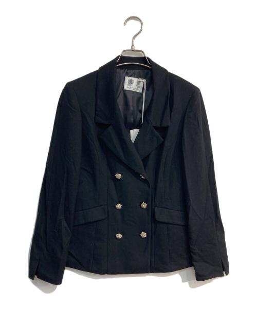 Austin Reed（オースチン リード）Austin Reed (オースチン リード) ウールビジュー釦ジャケット ブラック サイズ:38の古着・服飾アイテム