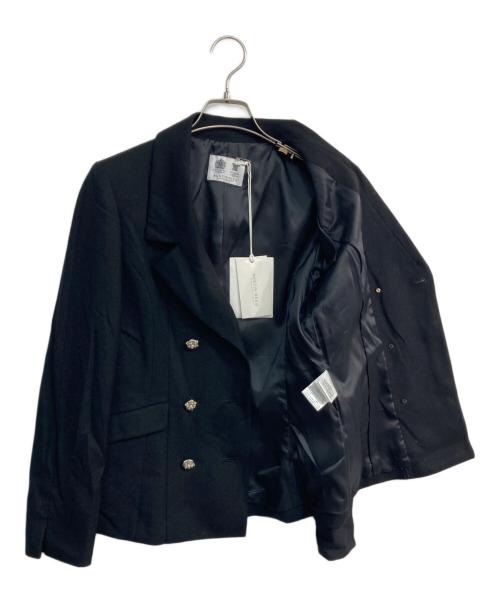 Austin Reed（オースチン リード）Austin Reed (オースチン リード) ウールビジュー釦ジャケット ブラック サイズ:38の古着・服飾アイテム