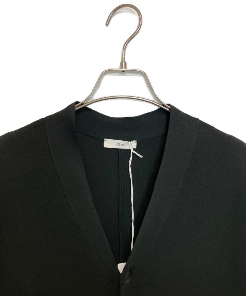 ATON（エイトン）ATON (エイトン) 50/2NATURAL DYED ORGANIC VEST DRESS ブラック サイズ:01の古着・服飾アイテム