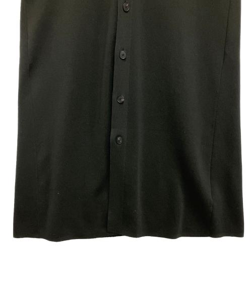 ATON（エイトン）ATON (エイトン) 50/2NATURAL DYED ORGANIC VEST DRESS ブラック サイズ:01の古着・服飾アイテム