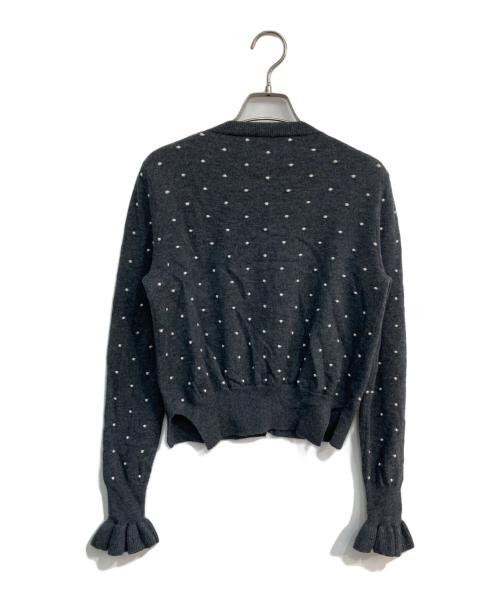 Gypsohila（ジプソフィア）Gypsohila (ジプソフィア) Dot cardigan グレー サイズ:Freeの古着・服飾アイテム