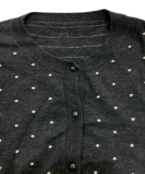 Gypsohila（ジプソフィア）Gypsohila (ジプソフィア) Dot cardigan グレー サイズ:Freeの古着・服飾アイテム