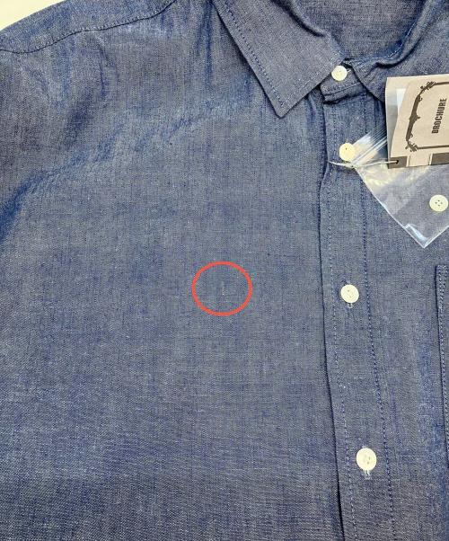 BROCHURE（ブローシュアー）BROCHURE (ブローシュアー) GENERALLY DENIM SHIRT インディゴ サイズ:Ｓの古着・服飾アイテム