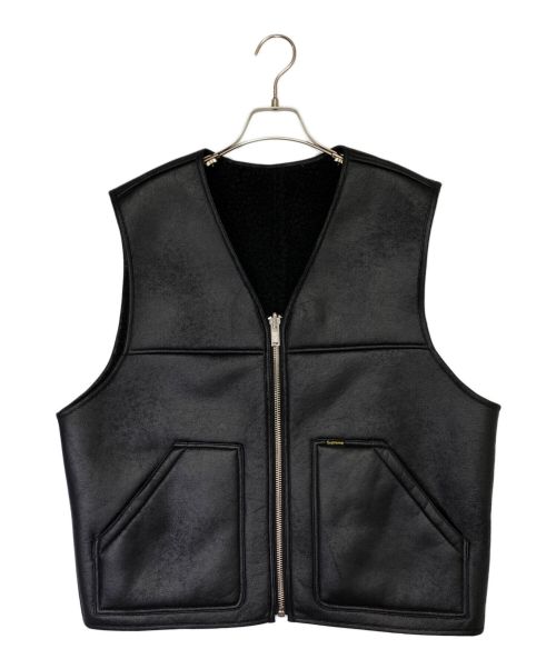 SUPREME（シュプリーム）SUPREME (シュプリーム) Reversible Faux Shearling Work Vest ブラック サイズ:Mの古着・服飾アイテム