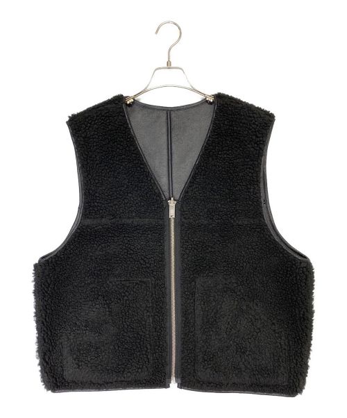 SUPREME（シュプリーム）SUPREME (シュプリーム) Reversible Faux Shearling Work Vest ブラック サイズ:Mの古着・服飾アイテム