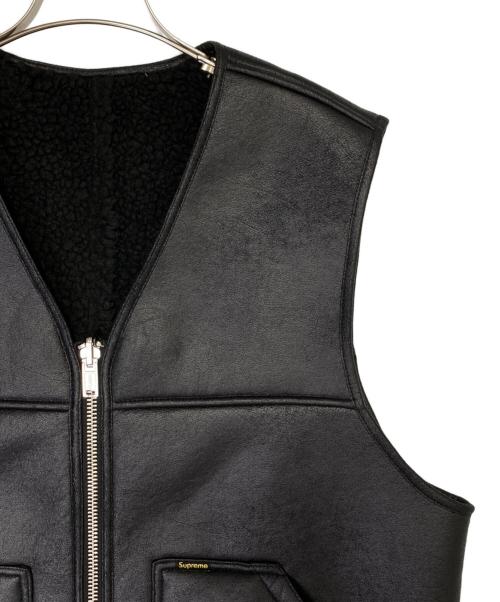 SUPREME（シュプリーム）SUPREME (シュプリーム) Reversible Faux Shearling Work Vest ブラック サイズ:Mの古着・服飾アイテム
