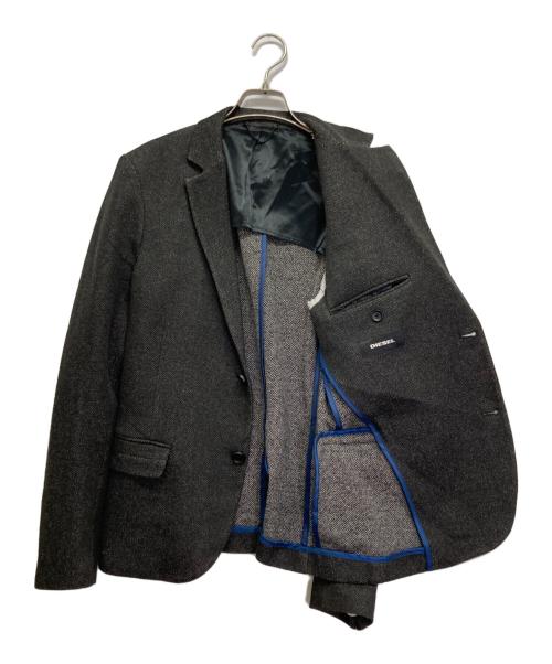 DIESEL（ディーゼル）DIESEL (ディーゼル) テーラードジャケット グレー サイズ:44の古着・服飾アイテム