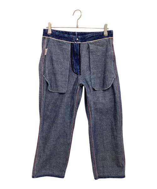 POST O'ALLS（ポストオーバーオールズ）POST O'ALLS (ポストオーバーオールズ) WAREHOUSE (ウエアハウス) ワークデニムパンツ インディゴ サイズ:Sの古着・服飾アイテム