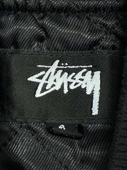 stussy（ステューシー）stussy (ステューシー) Lucien Smith (ルシアンスミス) キャンバスボンバージャケット パープル×オレンジ サイズ:Sの古着・服飾アイテム