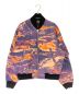 stussy（ステューシー）の古着「キャンバスボンバージャケット」｜パープル×オレンジ