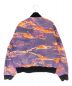 stussy (ステューシー) Lucien Smith (ルシアンスミス) キャンバスボンバージャケット パープル×オレンジ サイズ:S：35000円