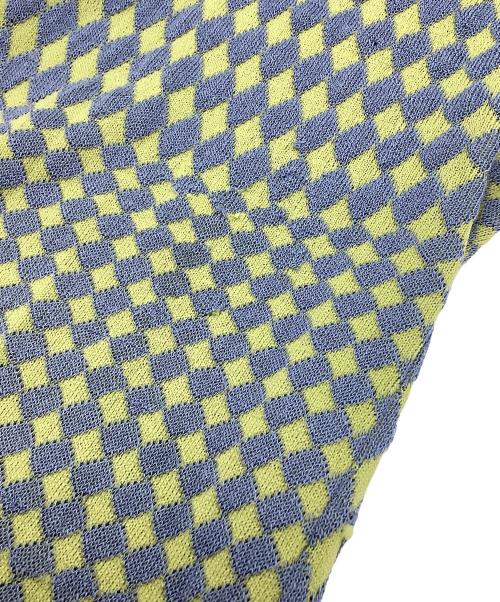 Mediam（ミディアム）Mediam (ミディアム) ダイヤモンドパターンフレアパンツ ブルー サイズ:1の古着・服飾アイテム