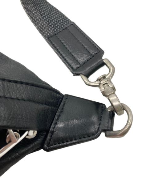 aniary（アニアリ）aniary (アニアリ) レザーウエストバッグ ブラックの古着・服飾アイテム