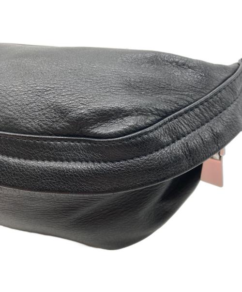 aniary（アニアリ）aniary (アニアリ) レザーウエストバッグ ブラックの古着・服飾アイテム