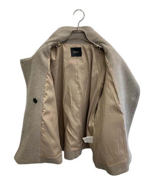 ROSSO（ロッソ）ROSSO (ロッソ) 2WAYスタンドカラーミドルPコート モカ サイズ:freeの古着・服飾アイテム