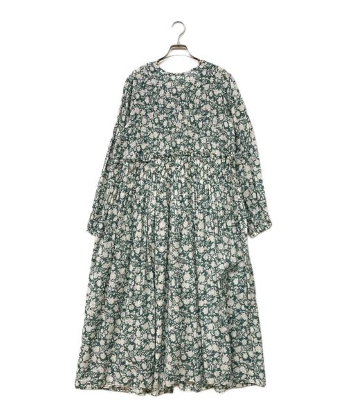 JOURNAL STANDARD relume（ジャーナルスタンダード レリューム）JOURNAL STANDARD relume (ジャーナルスタンダード レリューム) コットンボイルクリンクルシャーリングワンピース グリーン サイズ:Fの古着・服飾アイテム