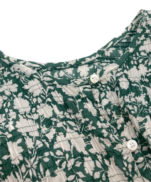 JOURNAL STANDARD relume（ジャーナルスタンダード レリューム）JOURNAL STANDARD relume (ジャーナルスタンダード レリューム) コットンボイルクリンクルシャーリングワンピース グリーン サイズ:Fの古着・服飾アイテム