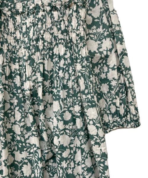 JOURNAL STANDARD relume（ジャーナルスタンダード レリューム）JOURNAL STANDARD relume (ジャーナルスタンダード レリューム) コットンボイルクリンクルシャーリングワンピース グリーン サイズ:Fの古着・服飾アイテム