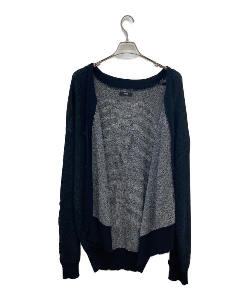glamb（グラム）glamb (グラム) Skeleton Cardigan ブラック×ホワイト サイズ:Lの古着・服飾アイテム
